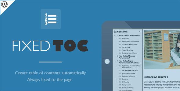 Plugin Fixed TOC