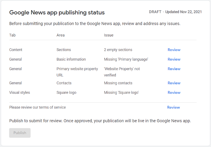Huong dan Submit trang Web WordPress cua ban len Google News 21