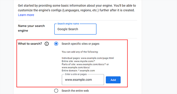 Them Tim kiem Google vao trang web WordPress 2