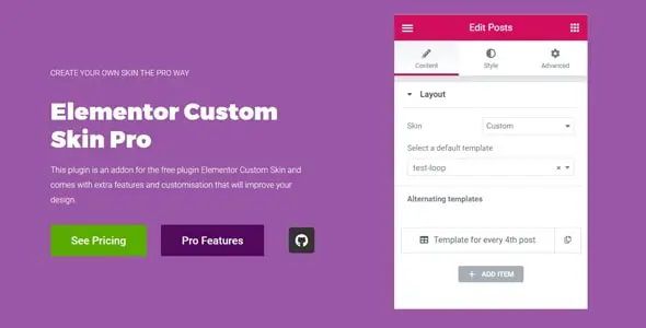 Elementor Custom Skin Pro