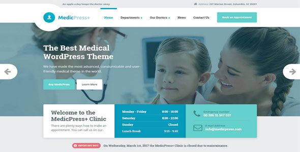 MedicPress WordPress Theme