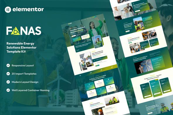 Fanas – Solar & Energy Solutions Elementor Template Kit 1 Fanas Solar & Energy Solutions Elementor Template Kit