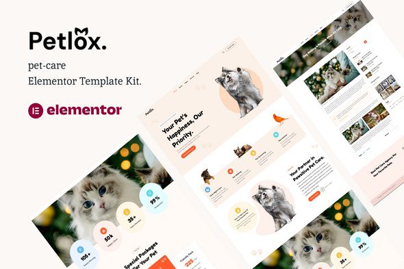 Petlox Pet Care Elementor Template Kit