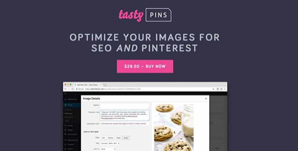 Tasty Pins Optimize Images for Pinterest & SEO on WordPress