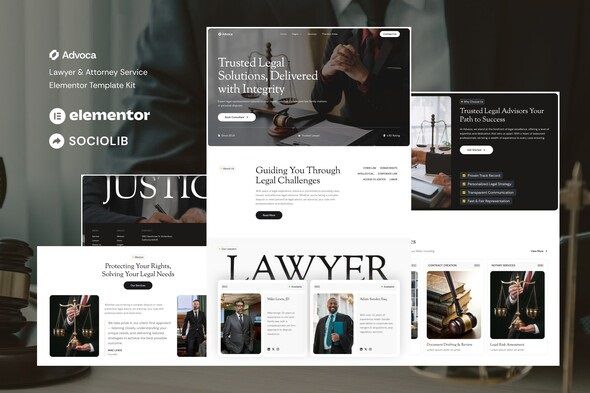 Advoca – Lawyer & Attorney Service Elementor Template Kit 1 Advoca Lawyer & Attorney Service Elementor Template Kit