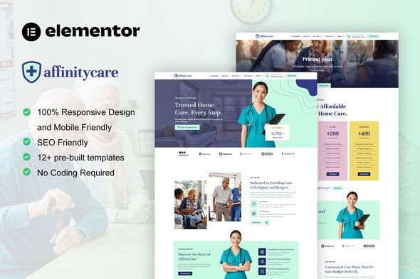 AffinityCare – Home Care Services Elementor Template Kit 1 AffinityCare Home Care Services Elementor Template Kit