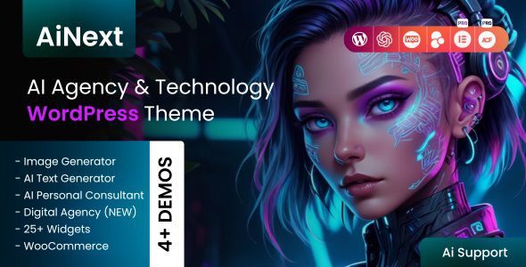AiNext AI Agency & Startup WordPress Theme