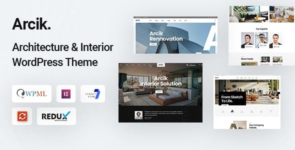 Arcik Architecture WordPress Theme