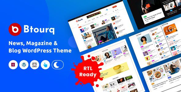 Btourq News & Magazine WordPress Theme