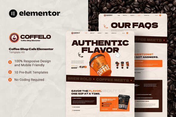 Coffelo – Coffee Shop Cafe Elementor Template Kit 1 Coffelo Coffee Shop Cafe Elementor Template Kit