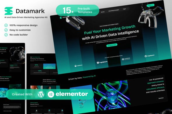 Datamark AI and Data Marketing Elementor Template Kit