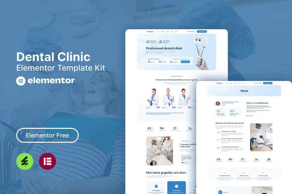 Dentcys Dental Clinic Elementor Template Kit