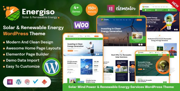 Energiso Solar Technology WordPress Theme