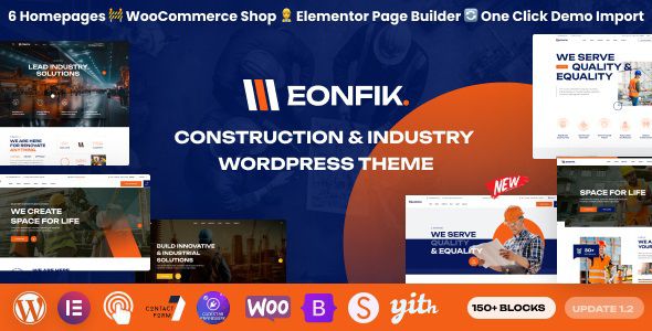 Eonfik Construction & Industry WordPress Theme