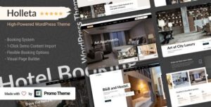 Holleta Hotel Booking WordPress Theme