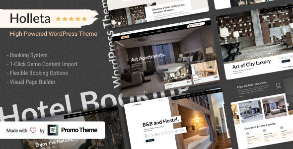 Holleta Hotel Booking WordPress Theme