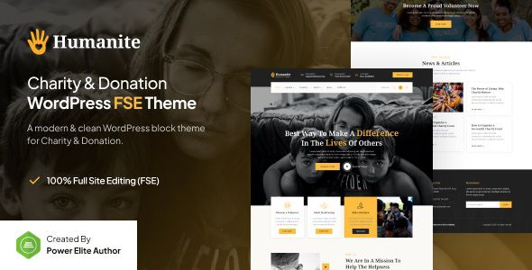 Humanite Charity & Donation WordPress Theme