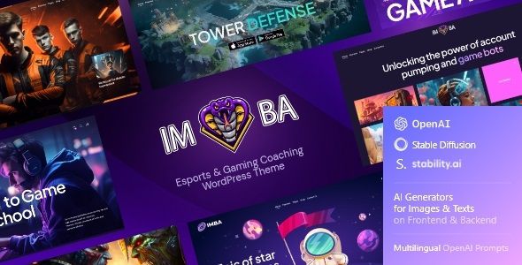 Imba Esports & Gaming Cyber WordPress Theme
