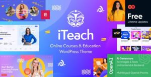 iTeach Teaching & Classes Education WordPress Theme