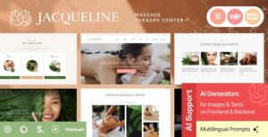 Jacqueline Spa & Massage Salon Beauty Theme