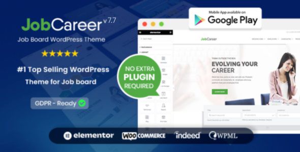 JobCareer Job Board WordPress Theme