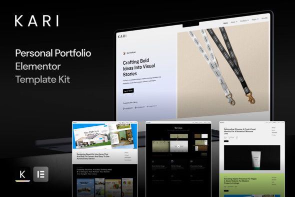 Kari Personal Portfolio Elementor Template Kit
