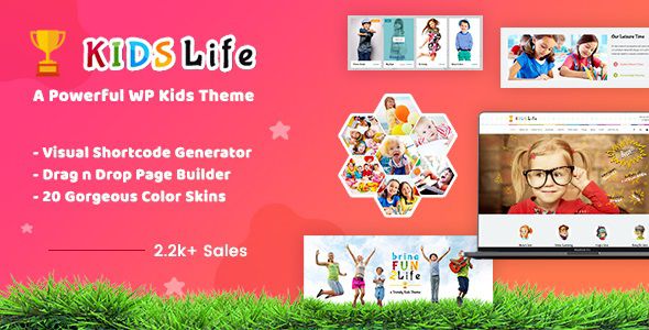 Kids Life Children School WordPress Theme