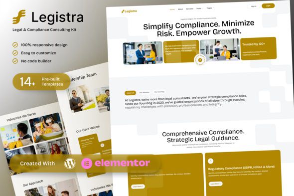 Legistra Legal & Compliance Consulting Elementor Template Kit