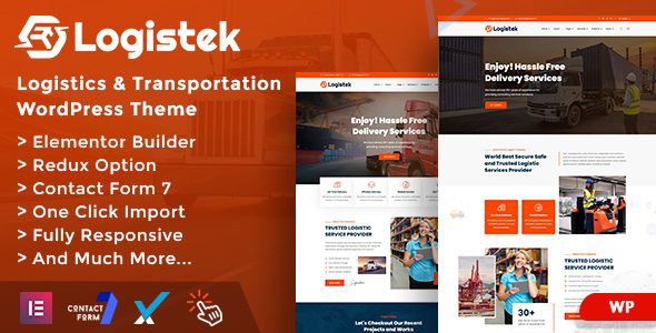 Logistek – Logistics & Transportation WordPress Theme 1 Logistek Logistics & Transportation WordPress Theme