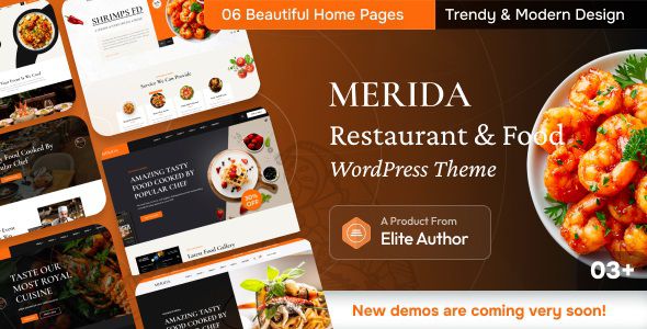 Merida Restaurant & Food WordPress Theme