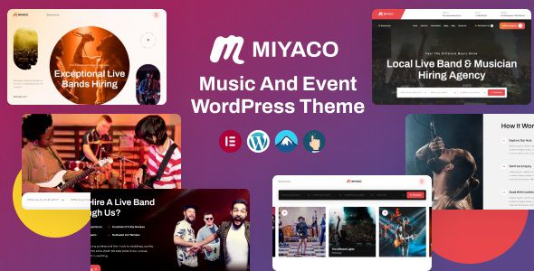 Miyaco Music And Event WordPress Theme