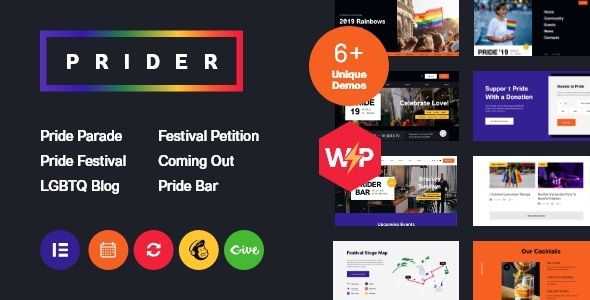 Prider LGBT & Gay Rights Festival WordPress Theme