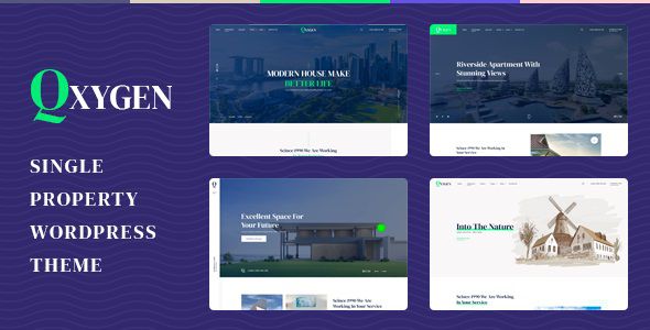 Qxygen Single Property WordPress Theme