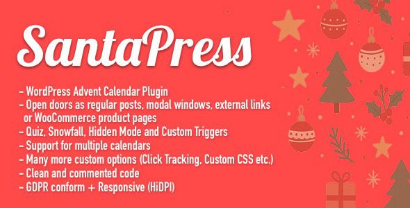 SantaPress WordPress Advent Calendar Plugin & Quiz