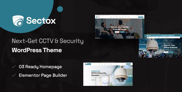 Sectox – CCTV & Security WordPress Theme 1 Sectox CCTV & Security WordPress Theme