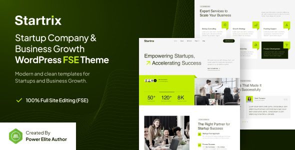 Startrix Startup Company & Business WordPress Theme