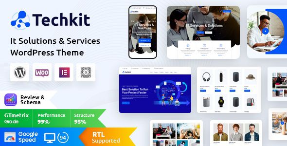 Techkit Technology & IT Solutions WordPress Theme