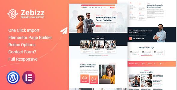 Zebizz Business Consulting WordPress Theme