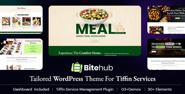 Bitehub – Tiffin & Food Delivery WordPress Theme