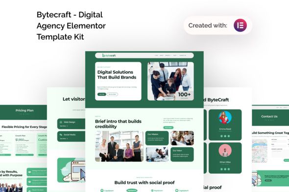 Bytecraft – Digital Agency Elementor Template Kit