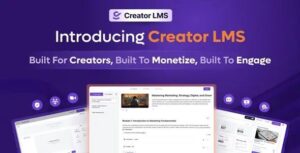 Creator LMS Pro – Learning Management Plugin