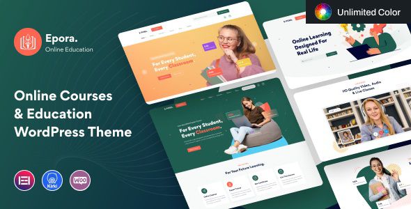 Epora Online Courses & Education WordPress Theme