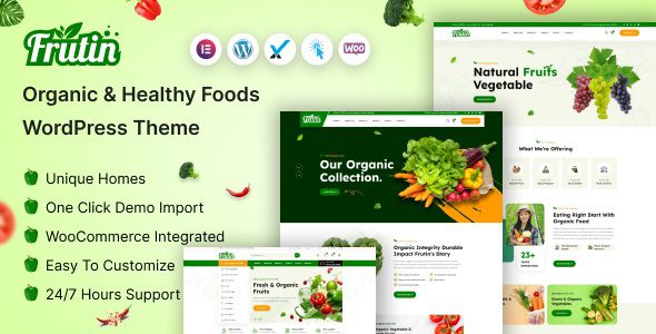 Frutin Organic & Healthy Food WordPress Theme