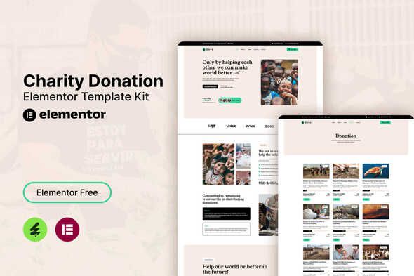 Givvy – Charity Donation Elementor Template Kit