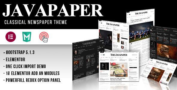 Javapaper Classic Newspaper Theme