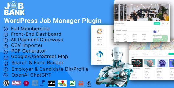 JobBank WordPress Job Manager Plugin