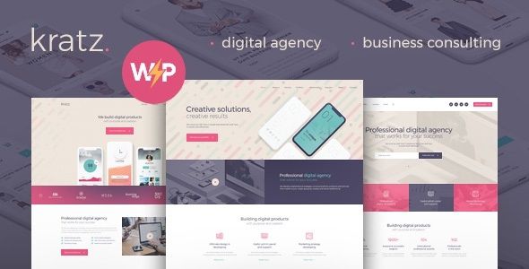Kratz Digital Agency Marketing WordPress Theme