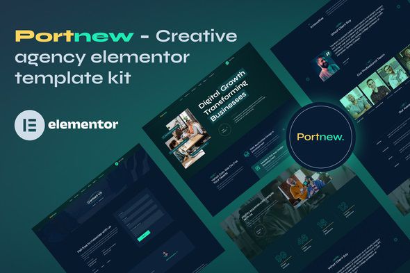 Portnew – Creative Agency Elementor Template Kit