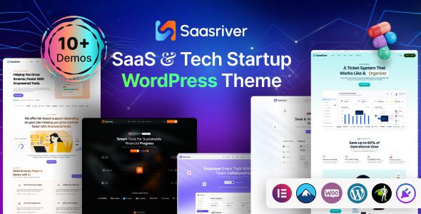 SassRiver - SaaS & Tech Startup WordPress Theme