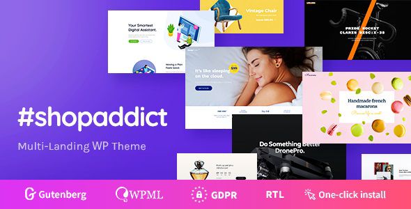 Shopaddict – WordPress Landing Pages Theme